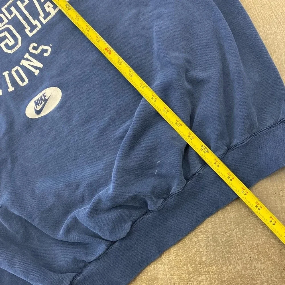 Vintage 90s Penn State Nittany Lions Nike Center Swoosh Distressed Crewneck XL